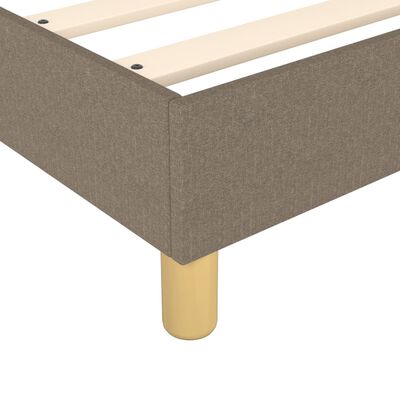 vidaXL Πλαίσιο Κρεβατιού Taupe 140x200 εκ. Υφασμάτινο