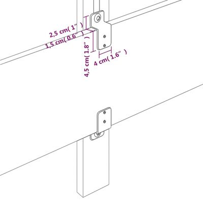 vidaXL Κεφαλάρι Κρεβατιού Σκούρο Γκρι 90x5x78/88 εκ. Υφασμάτινο