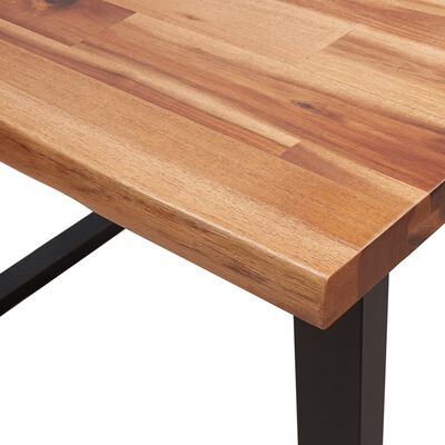 vidaXL Τραπεζαρία με Live Edge 110x70x75 εκ. από Μασίφ Ξύλο Ακακίας