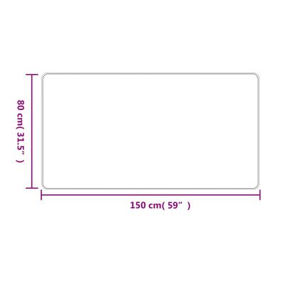 vidaXL Χαλί Διάδρομος Εμφάνιση Σιζάλ Ανθρακί 80 x 150 εκ.