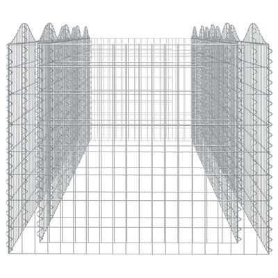 vidaXL Συρματοκιβώτιο Τοξωτό 400x100x100 εκ. από Γαλβανισμένο Σίδερο