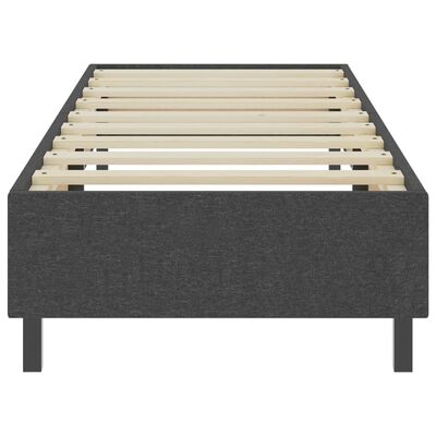 vidaXL Κρεβάτι Boxspring Σκούρο Γκρι 80 x 200 εκ. Υφασμάτινο