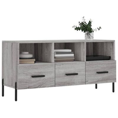 vidaXL Έπιπλο Τηλεόρασης Γκρι Sonoma 102 x 36 x 50 εκ. Επεξεργ. Ξύλο