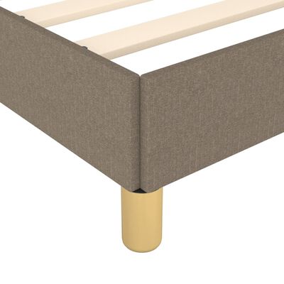 vidaXL Πλαίσιο Κρεβατιού Taupe 120x200 εκ. Υφασμάτινο