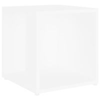 vidaXL Τραπέζι Βοηθητικό Λευκό 33 x 33 x 34,5 εκ. από Επεξ. Ξύλο