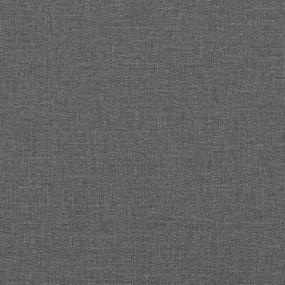 vidaXL Πλαίσιο Κρεβατιού με Κεφαλάρι Σκούρο Γκρι 100x200 εκ.Υφασμάτινο