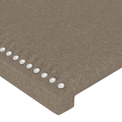 vidaXL Πλαίσιο Κρεβατιού με Κεφαλάρι Taupe 80x200 εκ. Υφασμάτινο