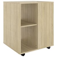 vidaXL Ντουλάπι Τροχήλατο Sonoma Δρυς 60x53x72 εκ. Επεξ. Ξύλο