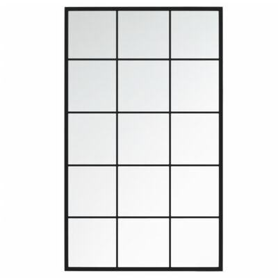 vidaXL Καθρέφτες Τοίχου 2 τεμ. Μαύροι 100 x 60 εκ. Μεταλλικοί