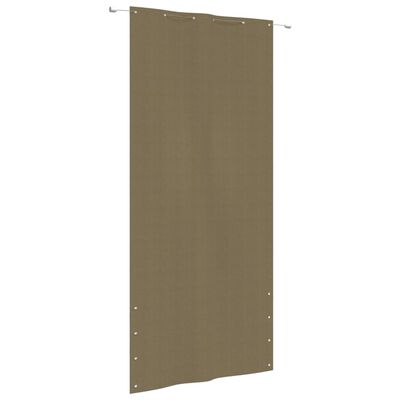 vidaXL Διαχωριστικό Βεράντας Taupe 120 x 240 εκ. Ύφασμα Oxford