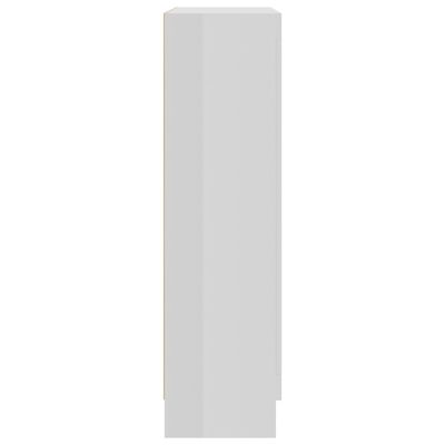 vidaXL Βιτρίνα Γυαλιστερό Λευκό 82,5 x 30,5 x 115 εκ. Μοριοσανίδα