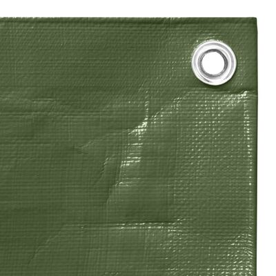 vidaXL Μουσαμάς Πράσινος 260 γρ./μ.² 6x12 μ. από HDPE