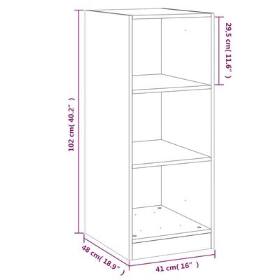 vidaXL Ντουλάπα Sonoma Δρυς 48 x 41 x 102 εκ. από Μοριοσανίδα