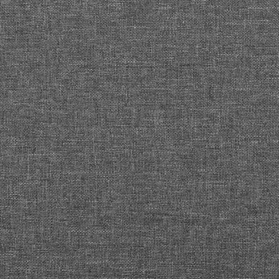 vidaXL Κεφαλάρι με Πτερύγια Σκούρο Γκρι 147 x 23 x 78/88εκ. Υφασμάτινο