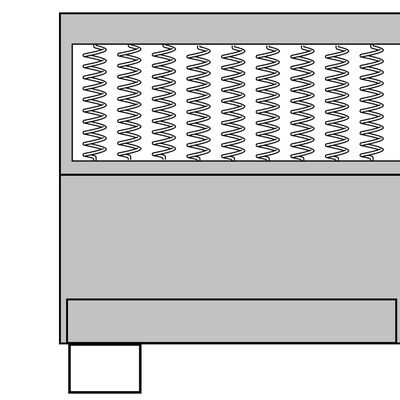 vidaXL Κρεβάτι Boxspring Σκούρο Γκρι 80 x 200 εκ. Υφασμάτινο