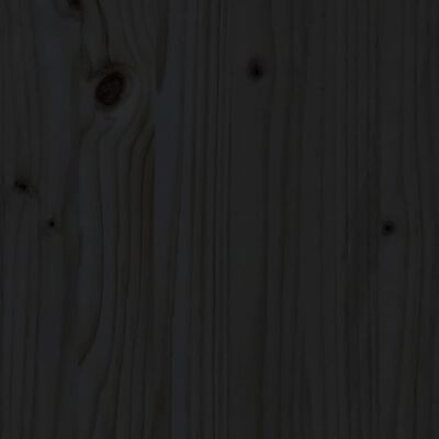 vidaXL Κάλυμμα Καλοριφέρ Μαύρο 169x19x84 εκ. από Μασίφ Ξύλο Πεύκου