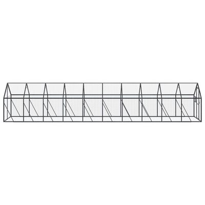 vidaXL Κλουβί Ανθρακί 1,79 x 4 x 1,85 μ. από Αλουμίνιο