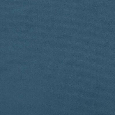 vidaXL Κεφαλάρι με Πτερύγια Σκούρο Μπλε 163x23x118/128 εκ. Βελούδινο