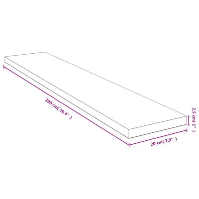 vidaXL Ράφι Τοίχου 100x20x2,5 εκ. από Μπαμπού