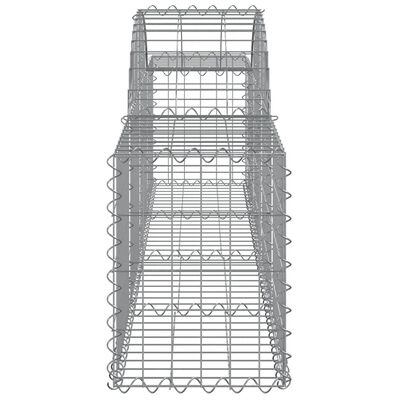 vidaXL Συρματοκιβώτια Τοξωτά 6 τεμ. 200x30x40/60 εκ. Γαλβαν. Ατσάλι