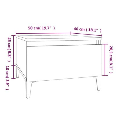 vidaXL Τραπεζάκια Σαλονιού 2 τεμ. Sonoma Δρυς 50x46x35 εκ. Επεξ. Ξύλο