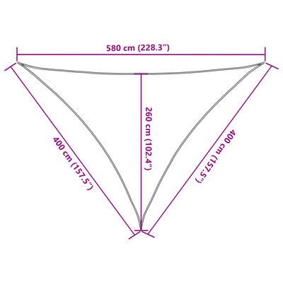 vidaXL Σκίαστρο Ιστιοπλοΐας Αν. Γκρι 4x4x5,8μ. 100% Πολυεστέρας Oxford