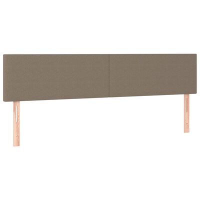 vidaXL Κεφαλάρια Κρεβατιού 2 τεμ. Taupe 100x5x78/88 εκ. Υφασμάτινο