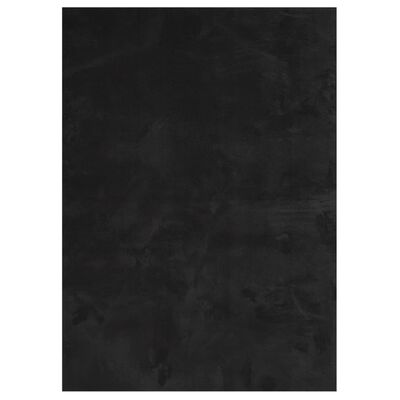 vidaXL Χαλί HUARTE με Κοντό Πέλος Μαλακό/ Πλενόμενο Μαύρο 120x170 εκ.