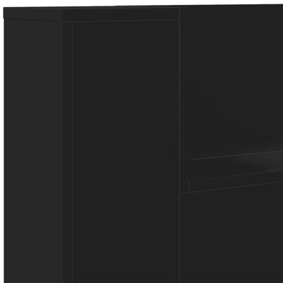 vidaXL Κεφαλάρι με Αποθηκευτικό Χώρο και LED Μαύρο 160x16,5x103,5 εκ.