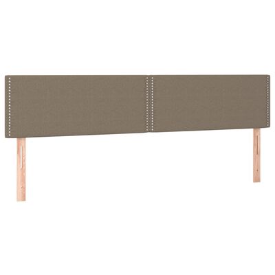 vidaXL Κρεβάτι Boxspring με Στρώμα Taupe 180x200 εκ. Υφασμάτινο