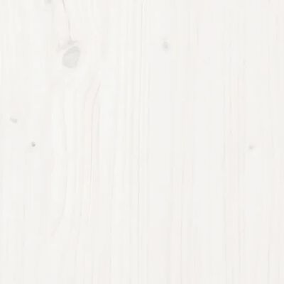 vidaXL Πλαίσιο Κρεβατιού Λευκό 120 x 190 εκ. από Μασίφ Ξύλο Πεύκου