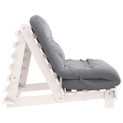 vidaXL Καναπές Κρεβάτι Futon με Στρώμα 100x206x11εκ. Μασίφ Ξύλο Πεύκου