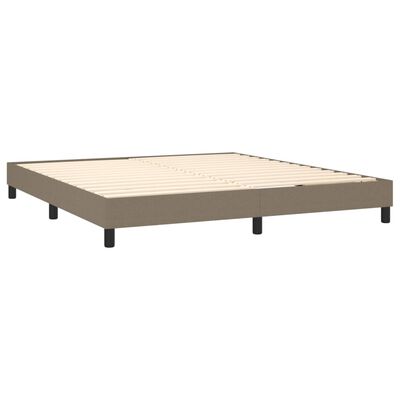 vidaXL Πλαίσιο Κρεβατιού Taupe 160x200 εκ. Υφασμάτινο