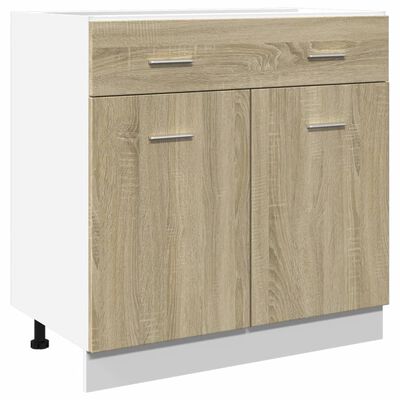 vidaXL Ντουλάπι με Συρτάρι Sonoma Δρυς 80x46x81,5 εκ. Μοριοσανίδα