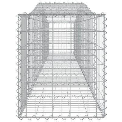 vidaXL Συρματοκιβώτιο Τοξωτό 400x50x60/80εκ. από Γαλβανισμένο Χάλυβα