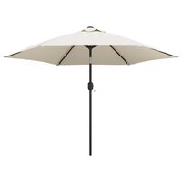 Ομπρέλα Λευκό της Άμμου 3 μ. με Ατσάλινο Στύλο