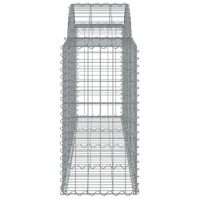 vidaXL Συρματοκιβώτια Τοξωτά 10 τεμ. 200x50x80/100 εκ. Γαλβαν. Ατσάλι