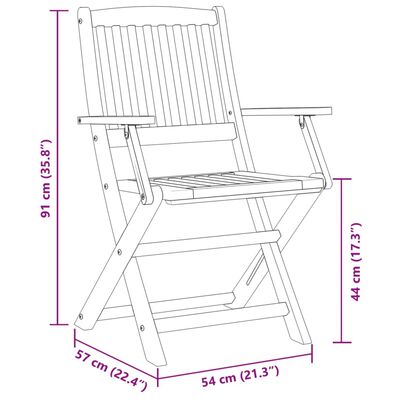 vidaXL Σετ Τραπεζαρίας Κήπου 7 Τεμαχίων 180x90x75 εκ. Μασίφ Ακακία