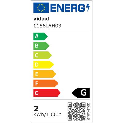 vidaXL Φωτιστικό Οροφής με Λαμπτήρες Filament 2 W Μαύρο Ε27