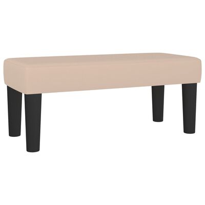 vidaXL Κρεβάτι Boxspring με Στρώμα Καπουτσίνο 120x200εκ.από Συνθ.Δέρμα