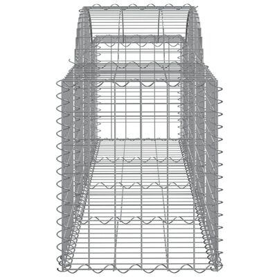 vidaXL Συρματοκιβώτια Τοξωτά 11 τεμ. 200x50x60/80 εκ. Γαλβαν. Ατσάλι