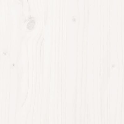 vidaXL Πλαίσιο Κρεβατιού με Κεφαλάρι Λευκό 120x200 εκ. από Μασίφ Πεύκο