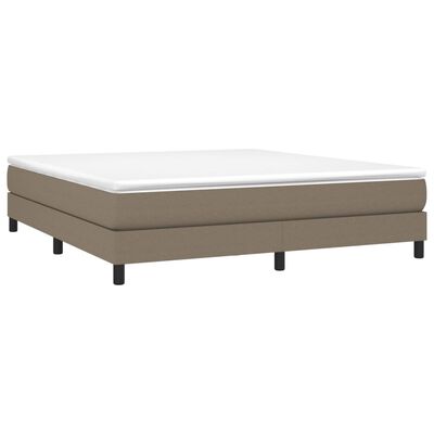 vidaXL Πλαίσιο Κρεβατιού Taupe 180x200 εκ. Υφασμάτινο