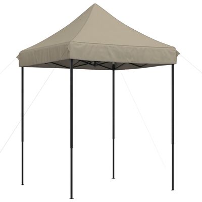 vidaXL Τέντα Εκδηλώσεων Πτυσσόμενη Pop-Up Taupe 200x200x306 εκ.