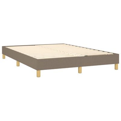 vidaXL Πλαίσιο Κρεβατιού Taupe 140x200 εκ. Υφασμάτινο