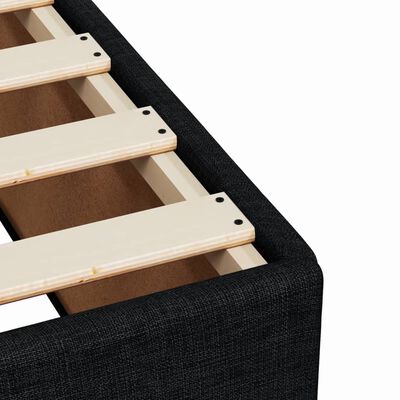 vidaXL Πλαίσιο Κρεβατιού Boxspring Μαύρο 100 x 200 εκ. Υφασμάτινο