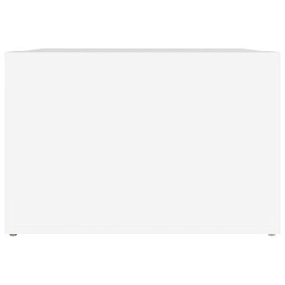 vidaXL Κομοδίνο Λευκό 57 x 55 x 36 εκ. από Επεξεργασμένο Ξύλο