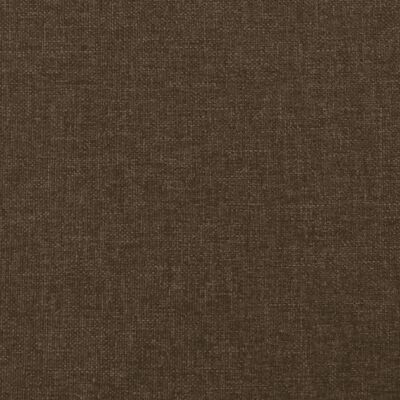 vidaXL Κρεβάτι Boxspring με Στρώμα Σκούρο Καφέ 140x190 εκ. Υφασμάτινο