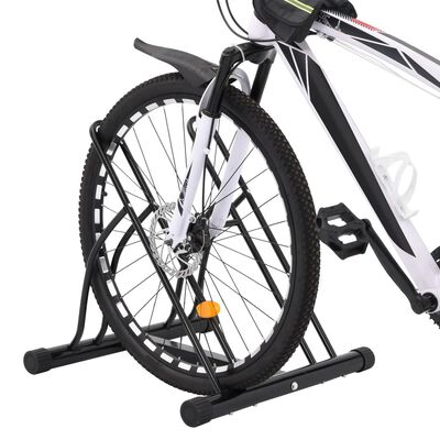 vidaXL Βάση Ποδηλάτου για 2 Ποδήλατα Επιδαπέδιο Χάλυβας