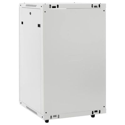 vidaXL Καμπίνα Δικτύου 18U 19" IP20 Μαύρη 60x60x100 εκ.